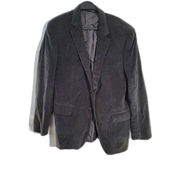 BOSS Hugo Boss 100% Rayon Blazer Sports Coat Faded Black 44R Retails $645 - Picture 1 of 7
